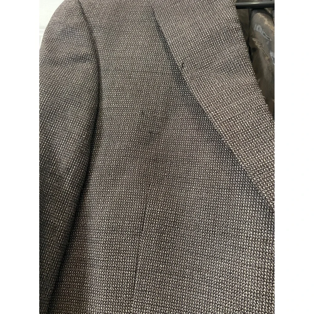 Dillards Black Blazer Sport‎ Coat Textured Two Button Jacket